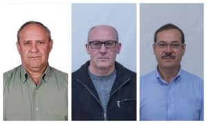 Montagem com fotos de perfil dos candidatos para mostrar que Pontão conta com três candidatos a prefeitura e 44 a vereadores
