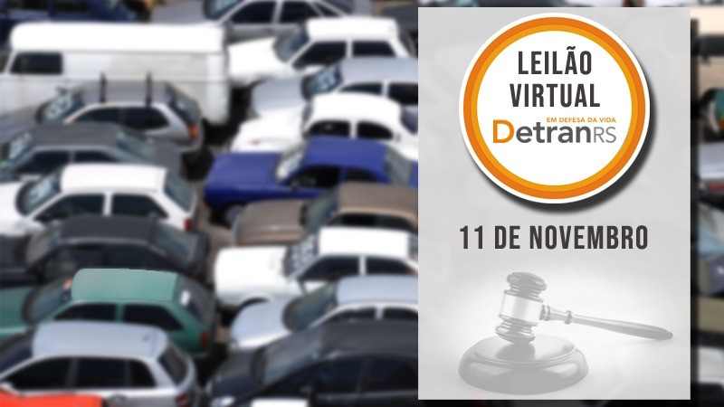 Leilão do Detran acontece quarta-feira em Passo Fundo a imagem mostra a chamada para o leilão