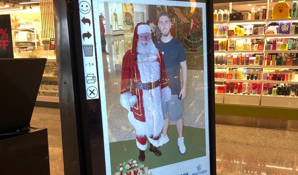 Passo Fundo Shopping oferece duas formas de interagir com o Papai Noel