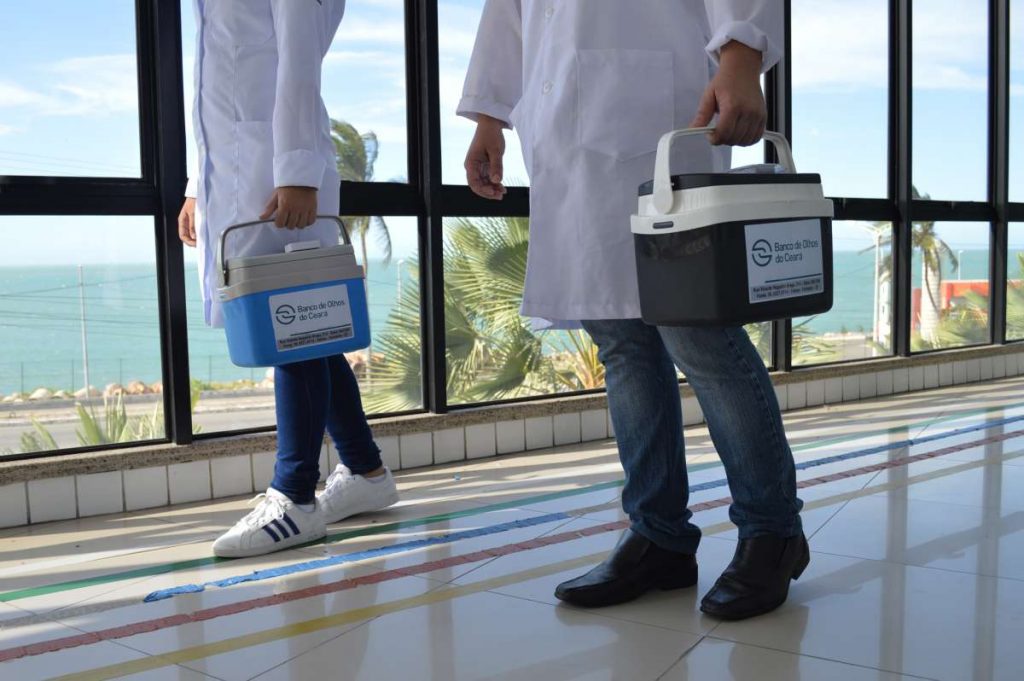 Passo Fundo registra pior ano em relação transplantes de órgãos por conta da pandemia a imagem mostra um órgão sendo transportado