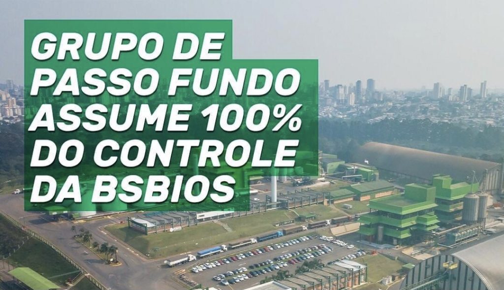 Grupo de Passo Fundo investe mais de R$ 300 milhões e assume 100% da BSBIOS