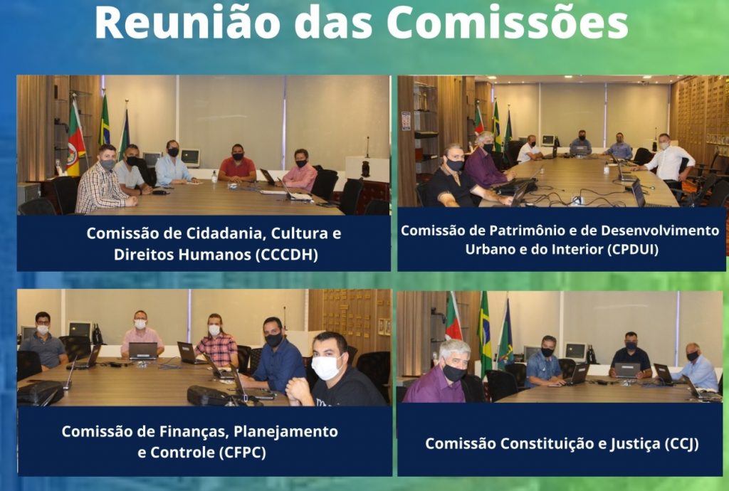 Comissões se reúnem na Câmara de Vereadores para das prosseguimento a projetos a imagem mostra as reuniões das comissões