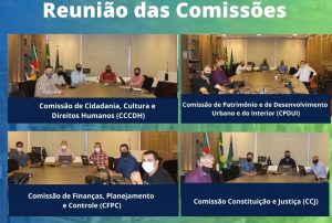 Comissões se reúnem na Câmara de Vereadores para das prosseguimento a projetos a imagem mostra as reuniões das comissões