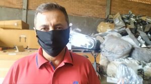 Entrega de sucatas para reciclagem aumenta durante a pandemia, afirma empresário.
