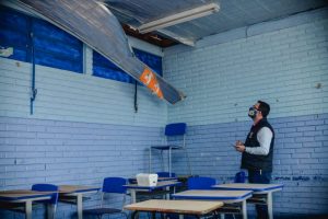 Empresa que realizará obras na escola Lucille Fragoso solicita reforço na segurança para iniciar a reforma