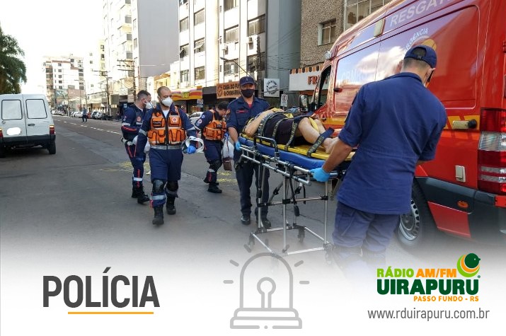 Senhora é atropelada na Avenida Sete de Setembro no Centro