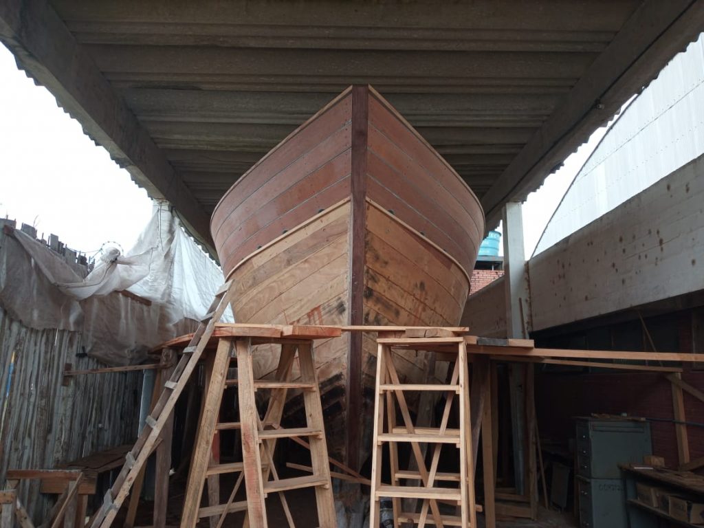 Réplica do Barco Seival deve ficar pronto dentro de 60 dias
