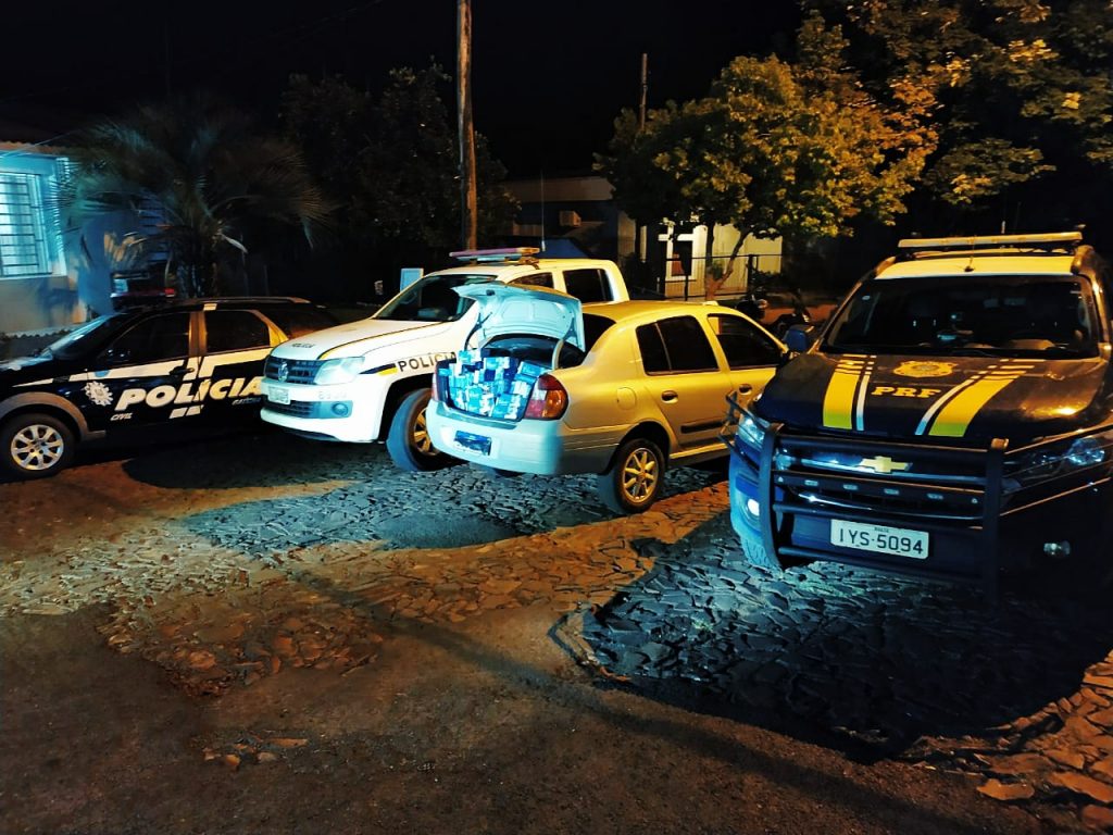 Contrabandistas armados são presos com carga de cigarros paraguaios vindo para Passo Fundo