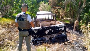 BM localiza veículos depenados em Bela Vista e Coxilha