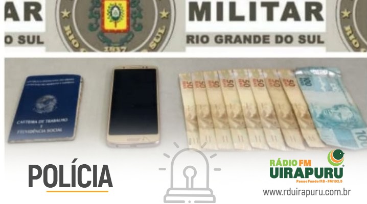 Homem furta malote e é preso em ação rápida da Brigada Militar em Passo Fundo