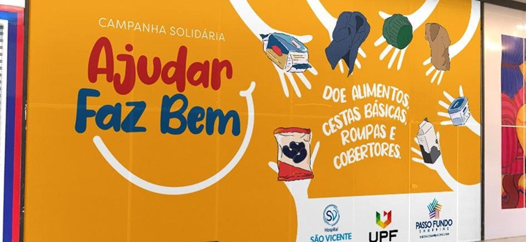 Passo fundo shopping, hsvp e upf iniciam campanha “ajudar faz bem”