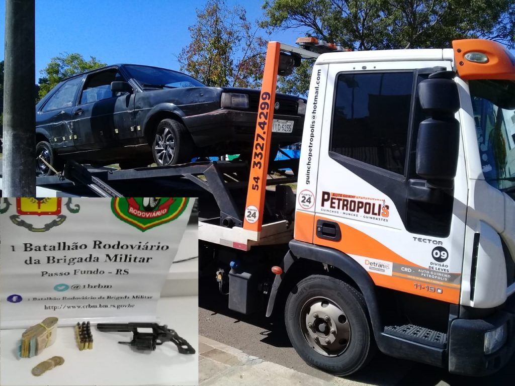 Pelotão Rodoviário de Passo Fundo efetua prisão por porte ilegal de arma de fogo