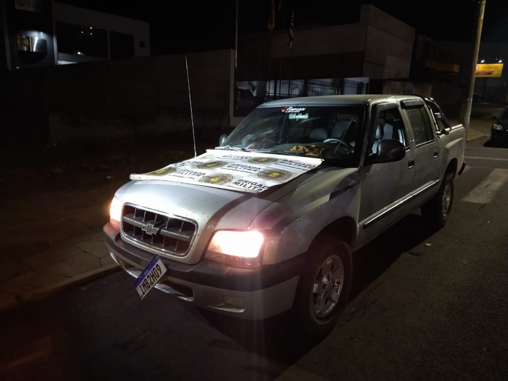 Força Tática prende ladrão, apreende menor e recupera veículo furtado no interior de Tapejara