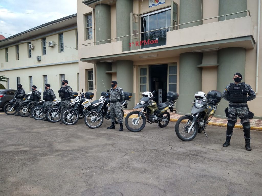 Quatro novas motocicletas são entregues para a ROCAM do 3°RPMon