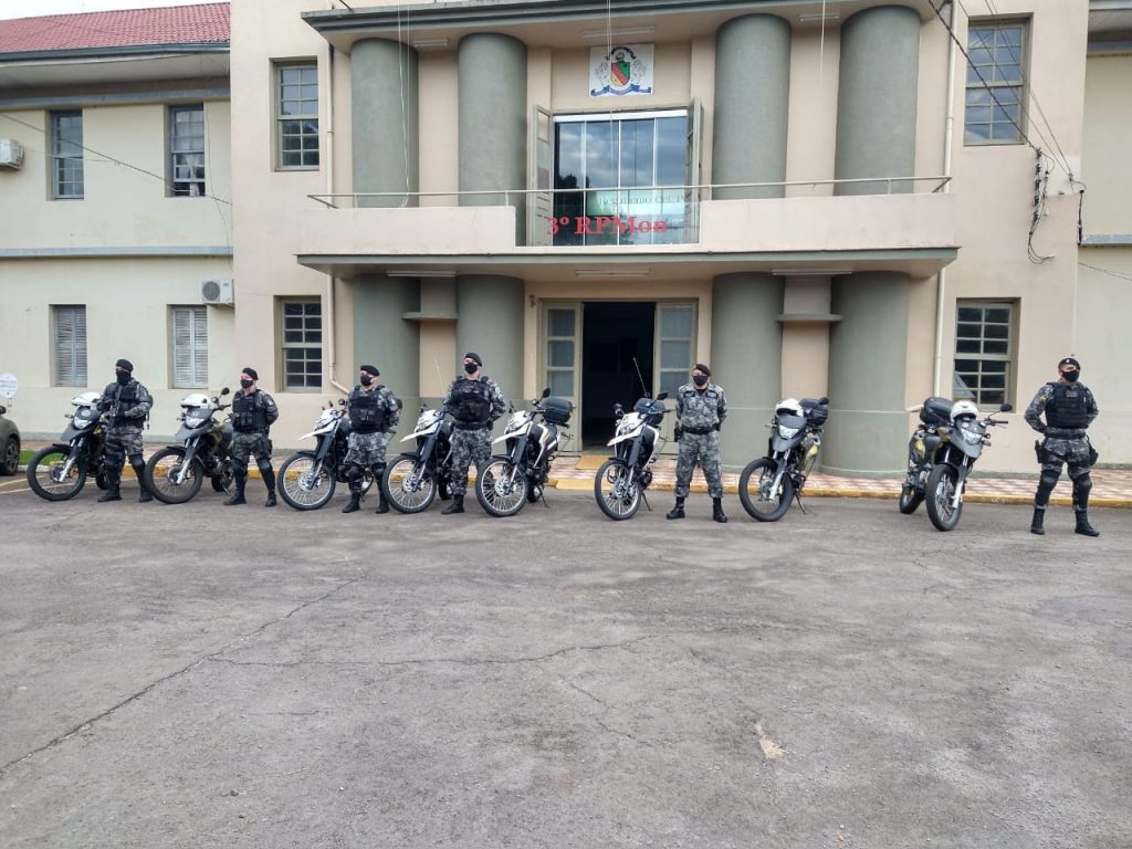 Quatro novas motocicletas são entregues para a ROCAM do 3°RPMon