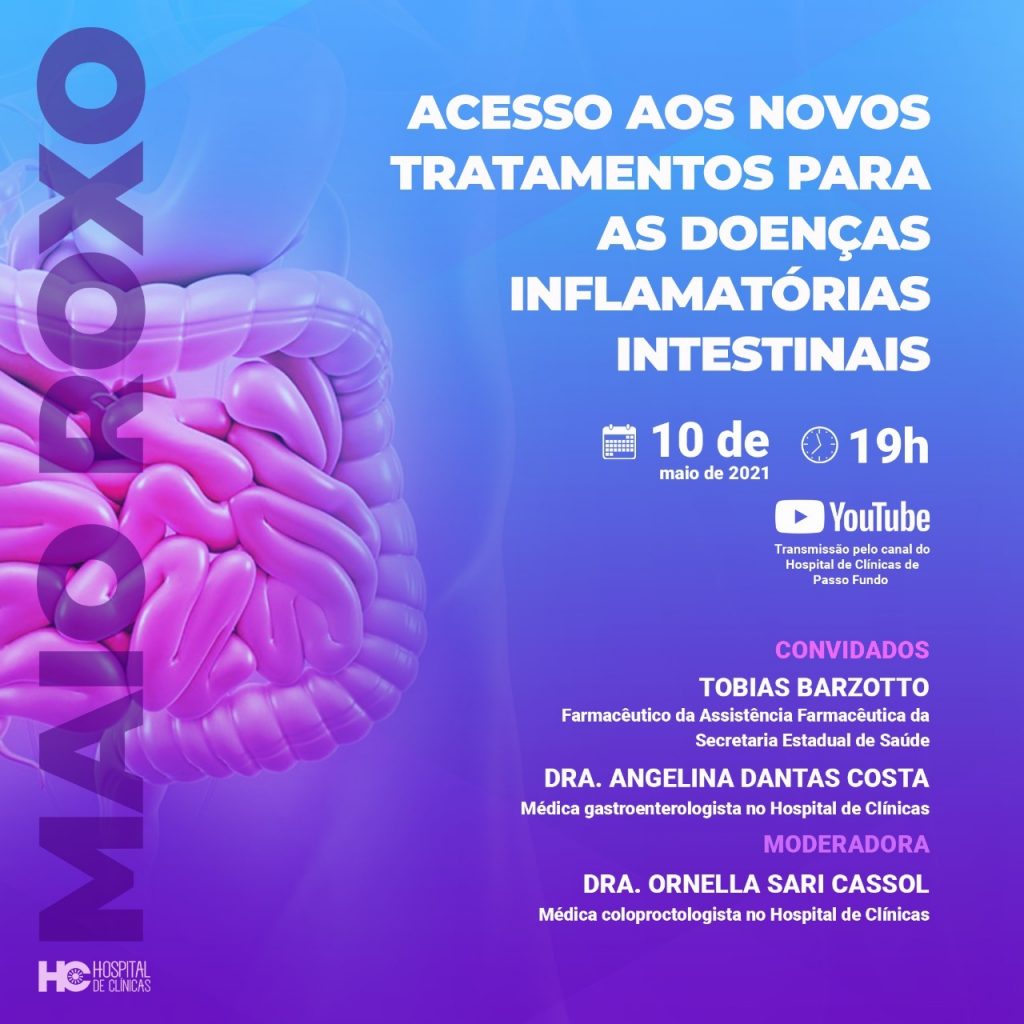 HC realiza live sobre acesso a novos tratamentos para as doenças inflamatórias intestinais