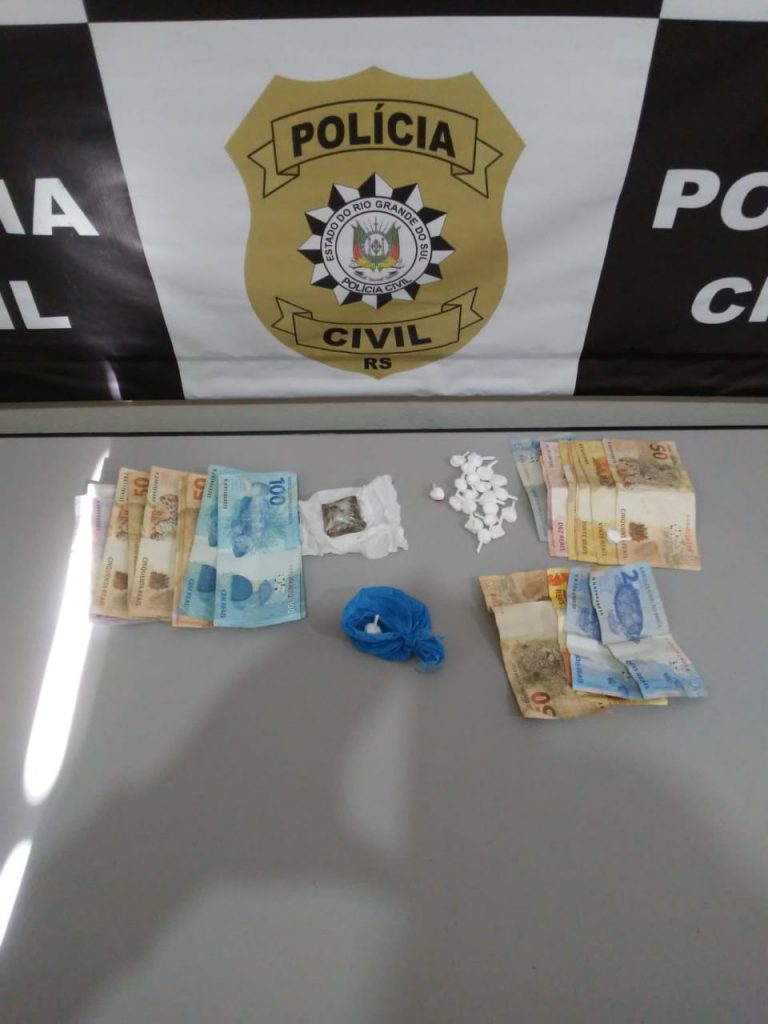 PC efetua prisão por tráfico de drogas em Sarandi