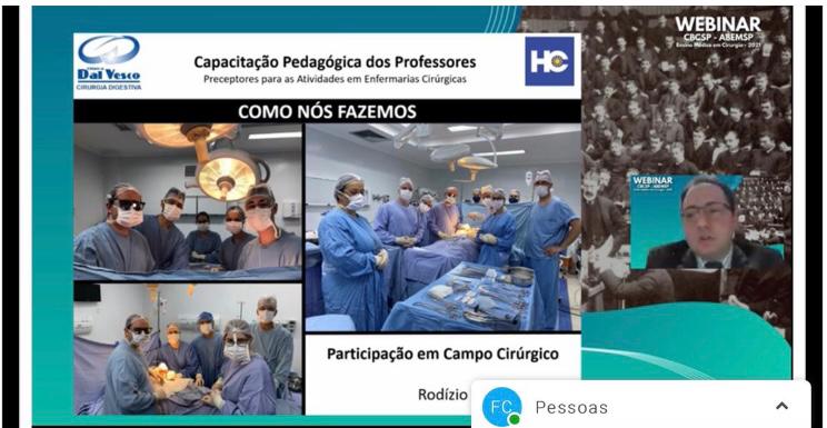 Estrutura de prática do internato médico no HC é apresentada em webinar nacional