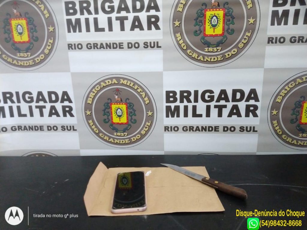 3º BPChoque prende indivíduo por roubo a pedestre no Centro de Passo Fundo