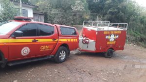 Corpo de Bombeiros Militar de Passo Fundo fazem buscas por homem desaparecido em Floriano Peixoto