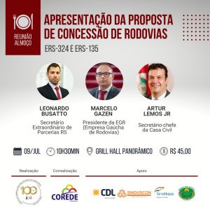 Acisa promove reunião almoço para discutir a concessão de rodovias na região