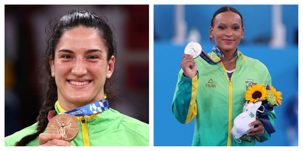 Olimpíadas: gaúcha Mayra Aguiar conquista bronze no judô e Rebeca Andrade é prata na ginástica