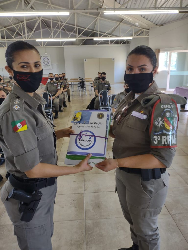 3°RPMon realiza curso de capacitação da Patrulha Maria da Penha