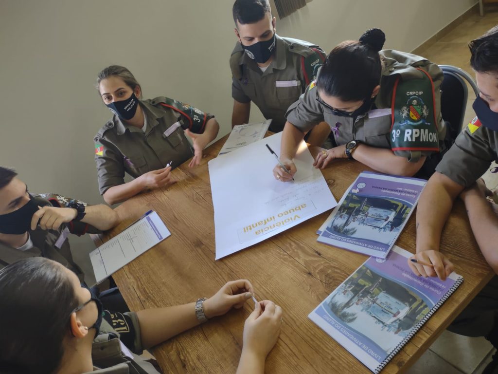 3°RPMon realiza curso de capacitação da Patrulha Maria da Penha