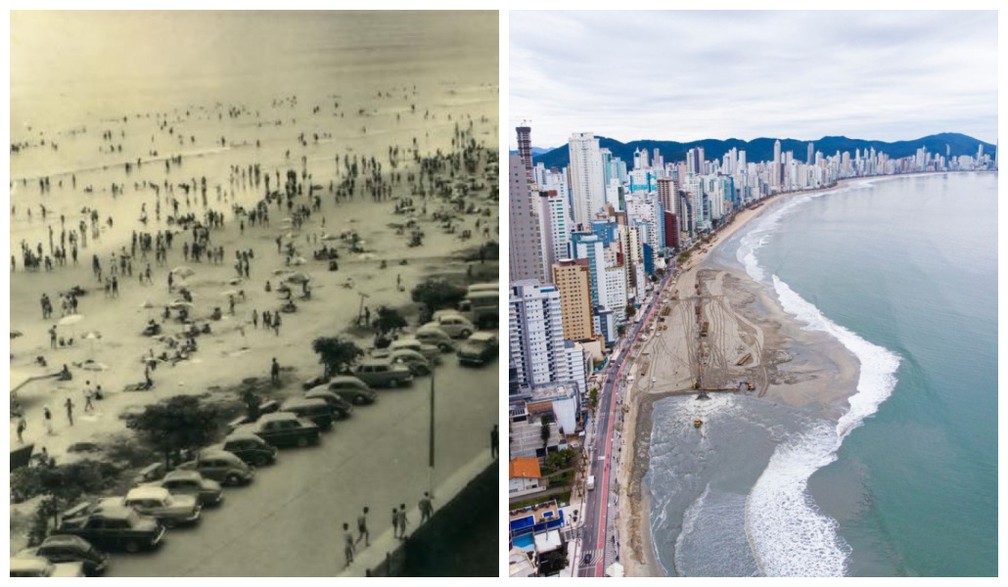 GALERIA DE FOTOS: Balneário Camboriú inicia alargamento da faixa de areia