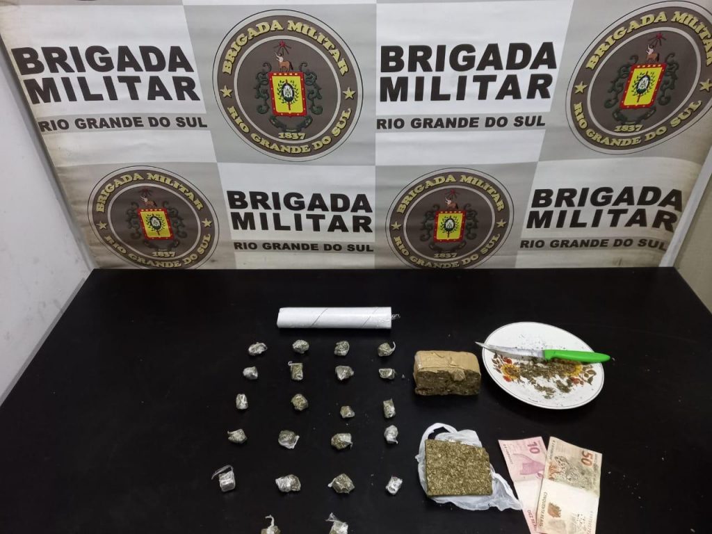 3º BPChoque prende indivíduo por tráfico de drogas em Passo Fundo