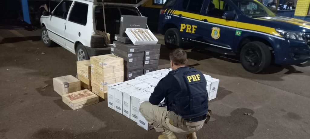 PRF apreende 1740 garrafas de bebidas importadas ilegalmente no norte do estado
