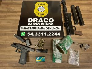 DRACO prende na São Luiz Gonzaga marginal com pistola Glock roubada em loja de Erechim