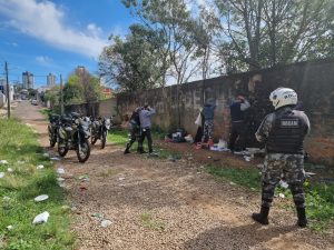 Com apoio aéreo 3°RPMon deflagra operação para coibir roubos a transporte coletivo