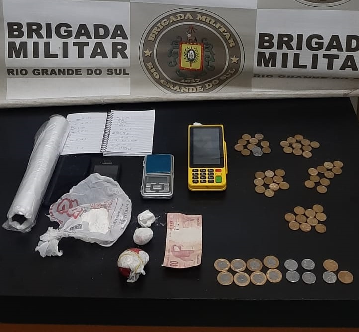 BM prende homem com drogas na Donaria