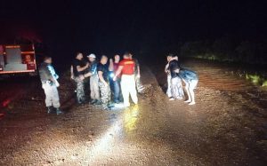 Família é resgatada após ser arrastada pelas águas de rio em São Luiz Gonzaga