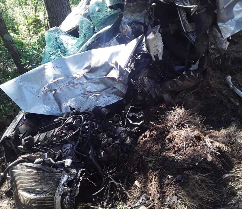Condutor morre ao colidir carro em árvore entre Lagoa Vermelha e Sananduva