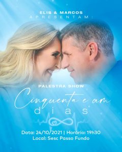 Palestra Show "Cinquenta e um dias" acontece domingo com renda destinada ao CACC