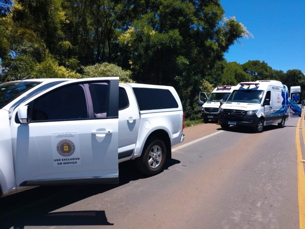 Policiais Militares auxiliam no socorro de criança vítima de acidente de trânsito em Ernestina