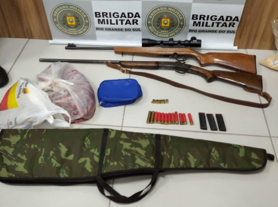 3°RPMon prende homem por porte ilegal de arma de fogo e crime contra a fauna em Casca