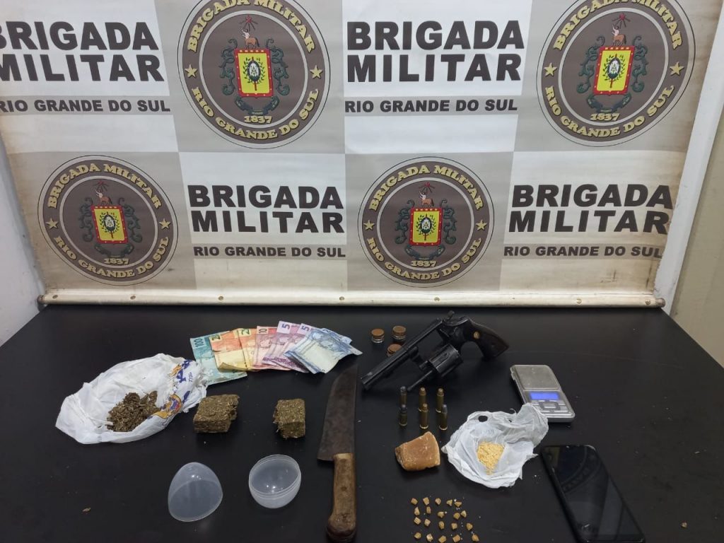 3º BPChoque realiza prisão de indivíduo por tráfico de drogas e porte ilegal de arma de fogo