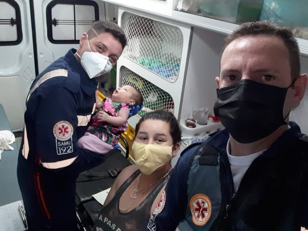 Samu Passo Fundo salva bebe engasgado no Bairro Leonardo Ilha
