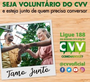 Curso gratuito para novos voluntários do CVV está com inscrições abertas