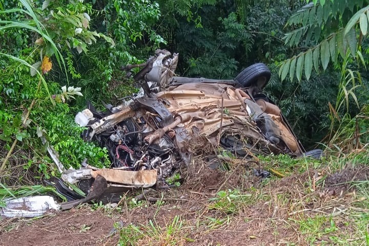 Grave acidente deixa dois mortos na BR-153, entre Erechim e Três Arroios