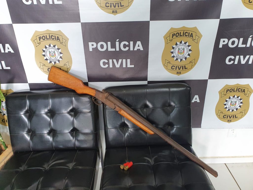 Polícia Civil prende homem com espingarda calibre 12 em Ciríaco