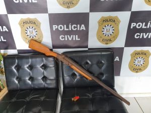 Polícia Civil prende homem com espingarda calibre 12 em Ciríaco