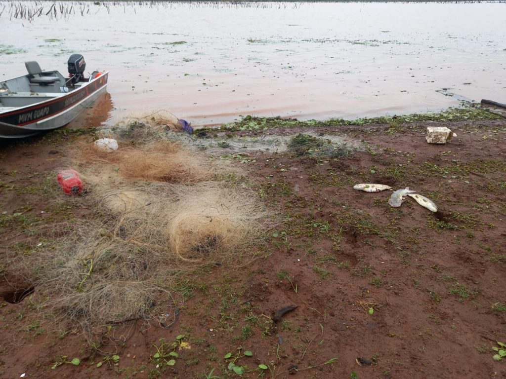 3° Batalhão Ambiental da Brigada Militar de Passo Fundo realizam operação na barragem de Ernestina