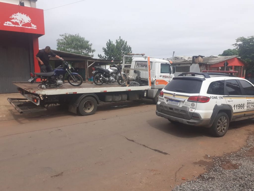 BM prende homem e apreende menor com moto adulterada na São Luiz Gonzaga