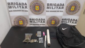 BM prende dupla por tráfico de drogas durante Operação 24 horas no centro de Passo Fundo