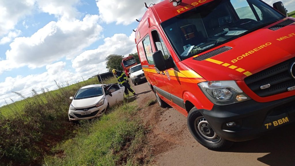 Passo-fundense capota veículo na ERS 142 entre Carazinho e Não-Me-Toque
