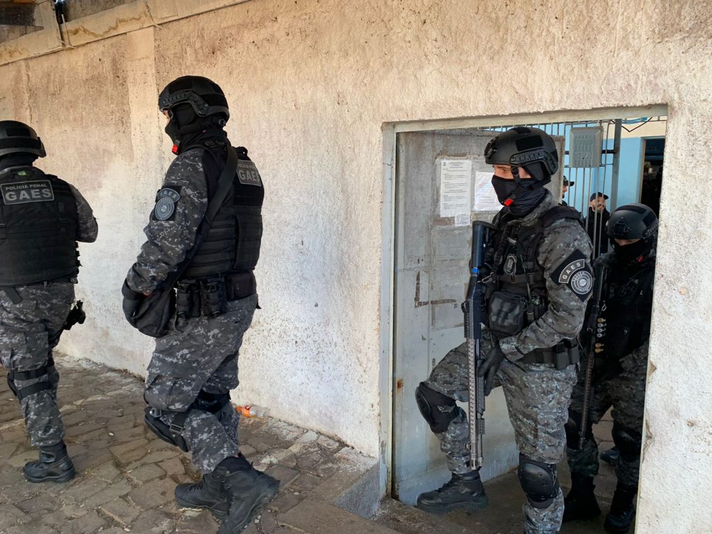 Polícia Penal realiza revista no Presídio Regional de Passo Fundo